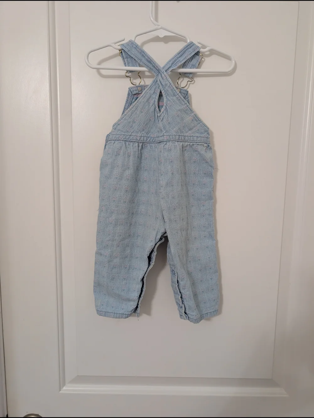 Vintage OshKosh B'gosh‎ Light Wash Overalls With Matching Jacket 6-9m